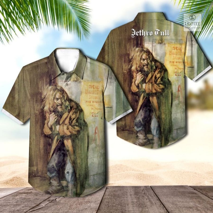 BEST Jethro Tull Aqua Hawaiian Casual Shirt 2