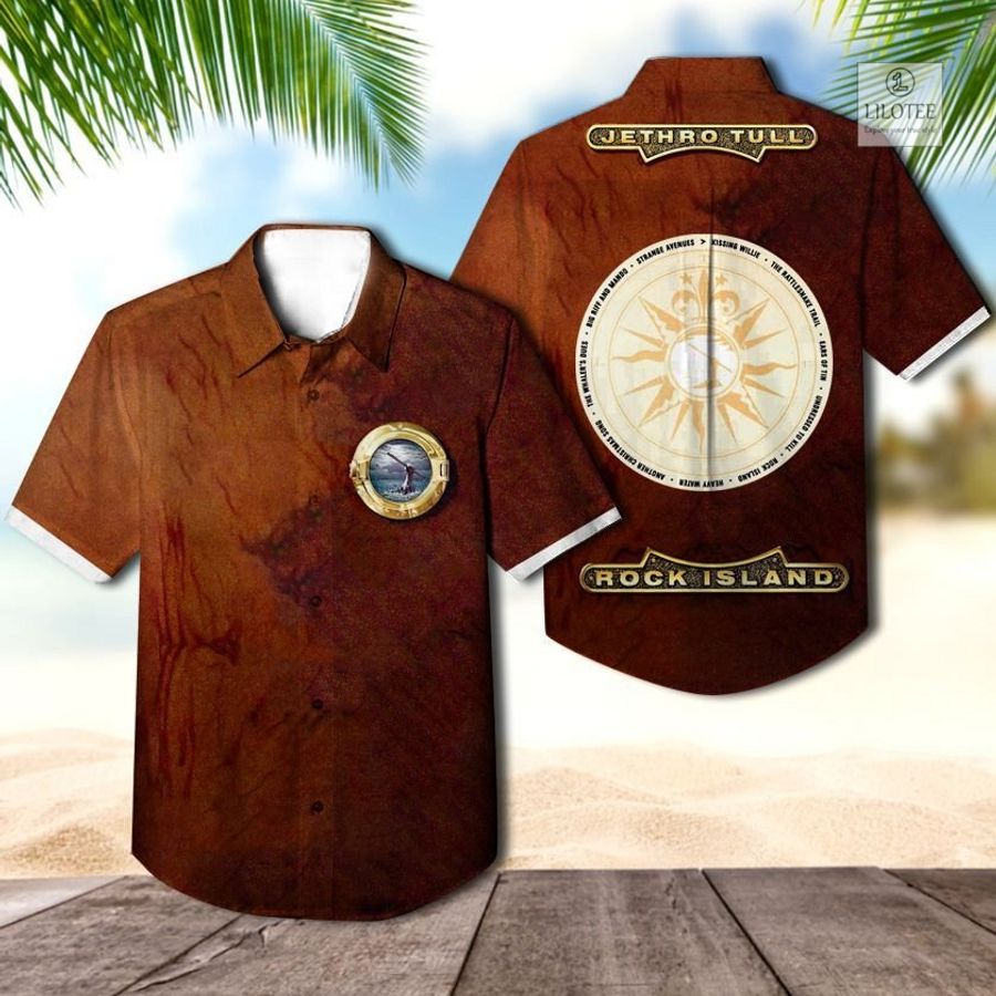 BEST Jethro Tull Rock Island Hawaiian Casual Shirt 3