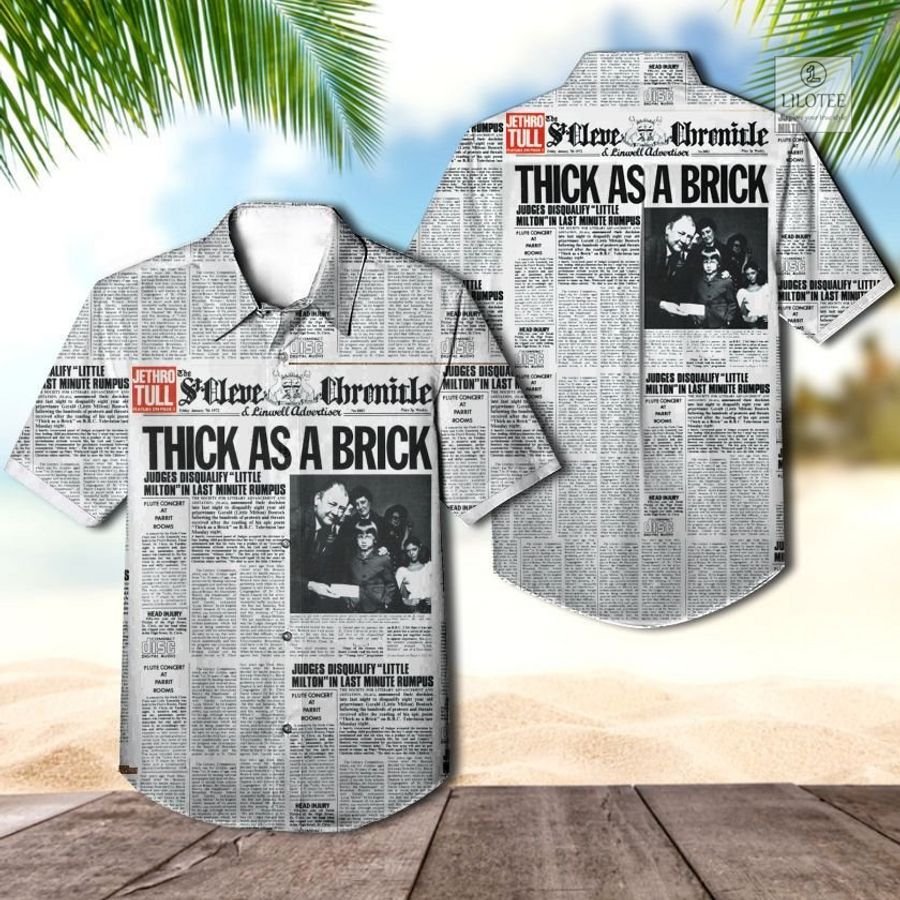 BEST Jethro Tull Thick As Brick Hawaiian Casual Shirt 3