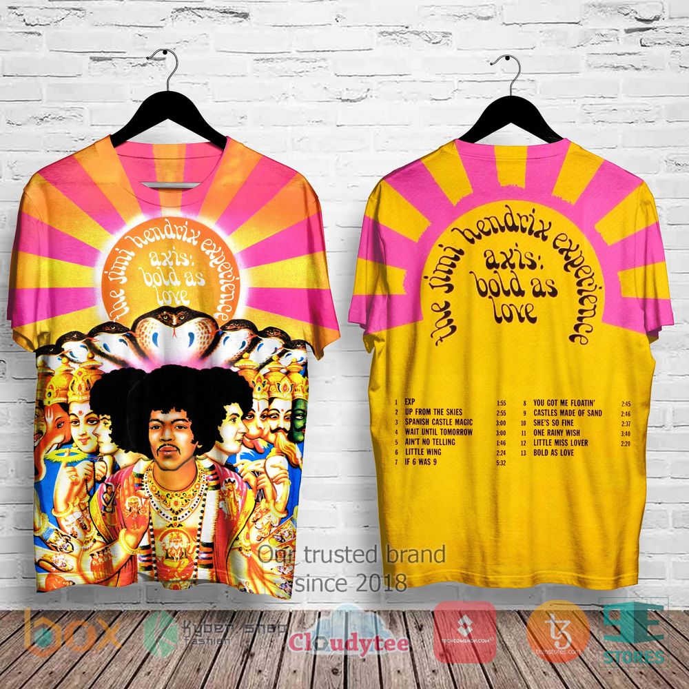 BEST Jimi Hendrix Experience Axis Bold as Love 2 3D Shirt 3