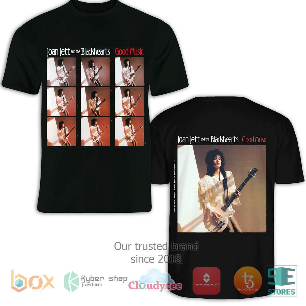 HOT Joan Jett & The Blackhearts Good Music 3D T-Shirt 2