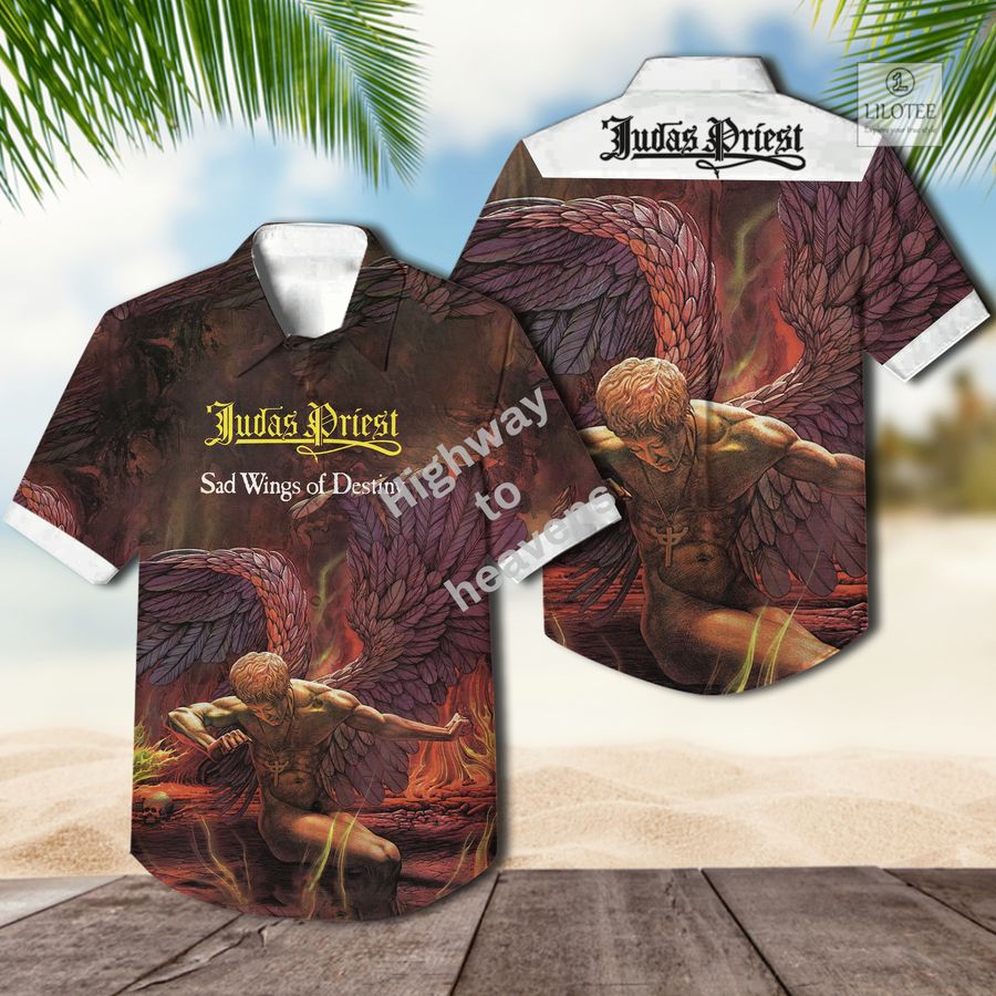 BEST Judas Priest Sad Wings Of Destiny Hawaiian Shirt 3