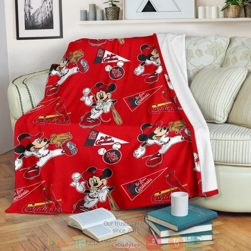 HOT St. Louis Cardinals Mickey Blanket 8