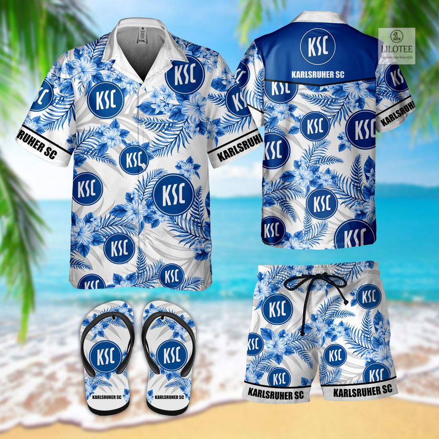 BEST Karlsruher SC Hawaiian Shirt and Flip Flop 1