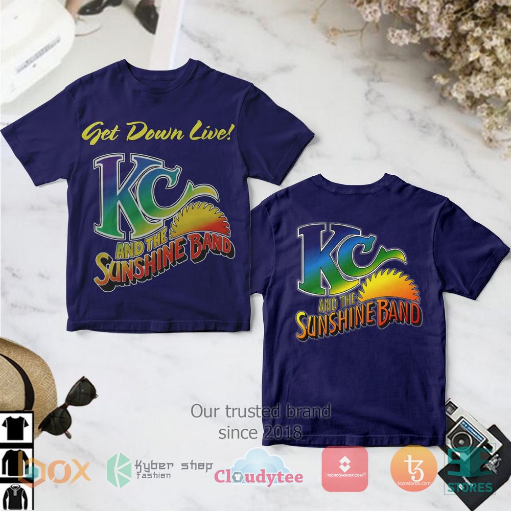 HOT KC And The Sunshine Band Get Down Live T-Shirt 3