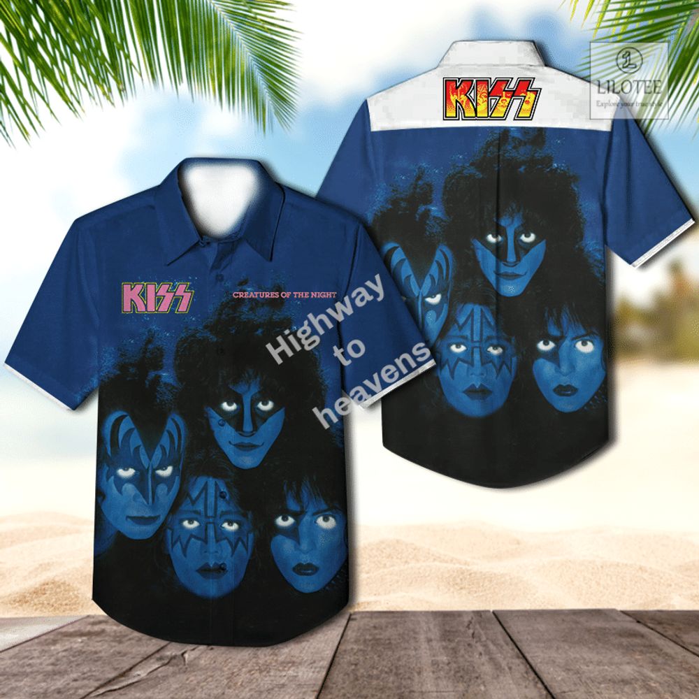 BEST Kiss Creatures Of The Night Casual Hawaiian Shirt 2