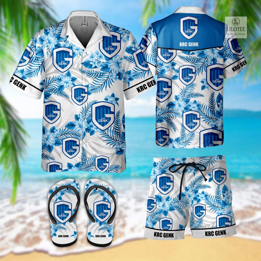 BEST KRC Genk Hawaiian Shirt and Flip Flop 2