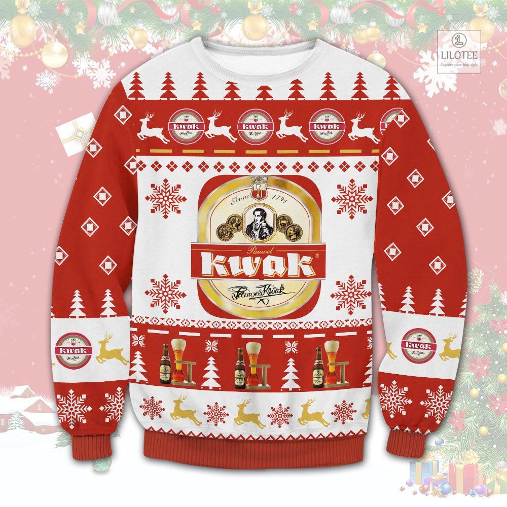 BEST Kwak Beer Christmas Sweater and Sweatshirt 3