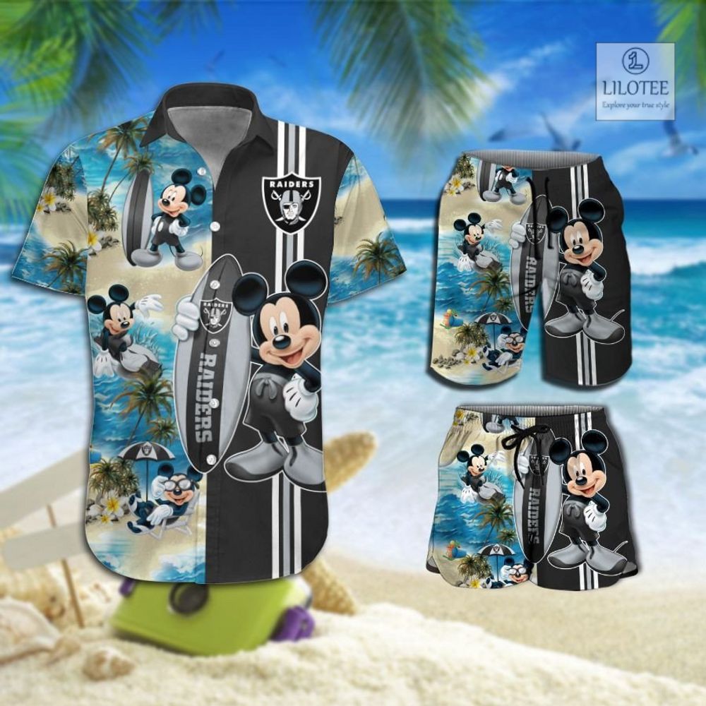 BEST Las Vegas Raiders Mickey Mouse Hawaiian Shirt, Shorts 9