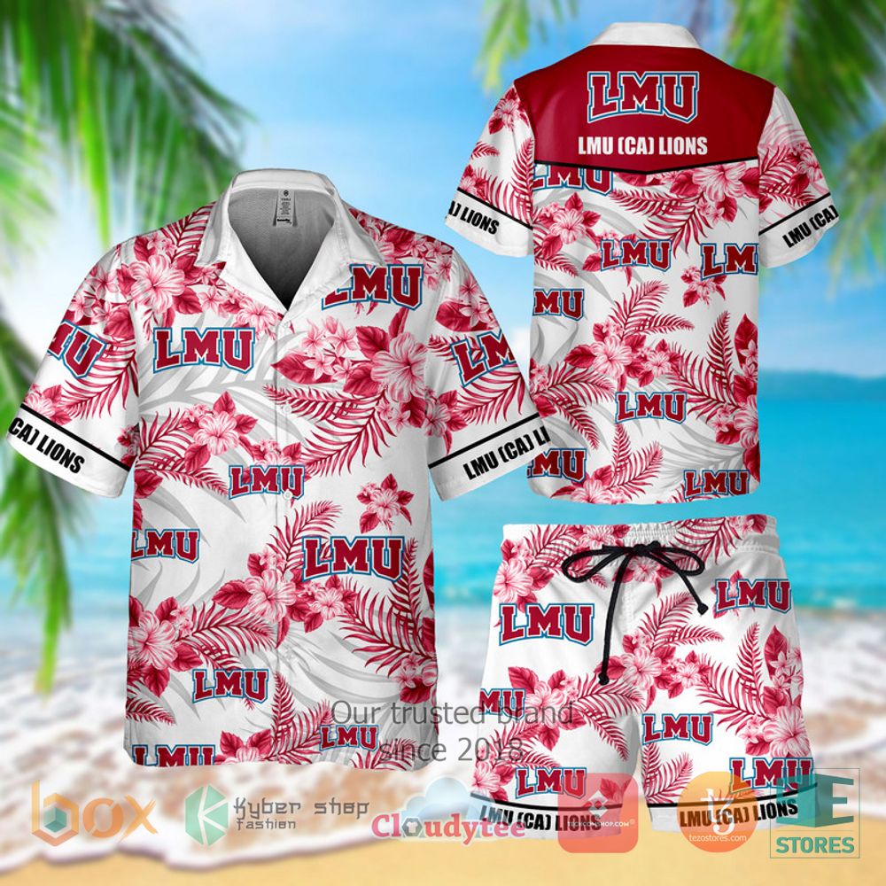 HOT LMU CA Lions Hawaiian Shirt and Shorts 3