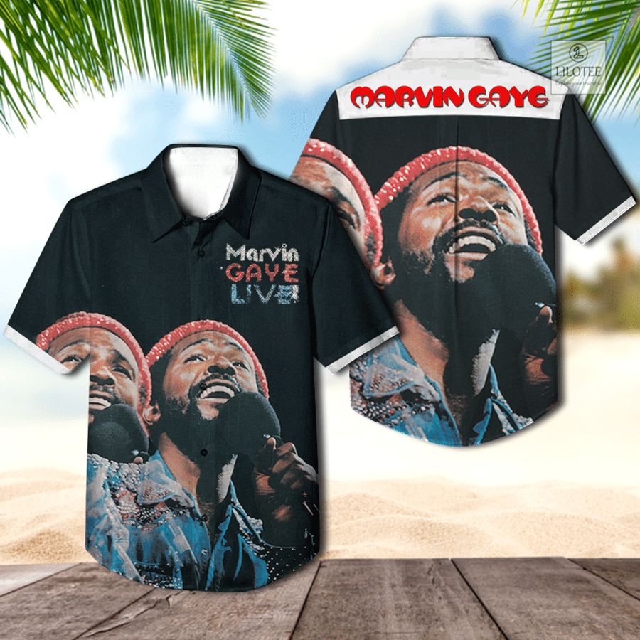 BEST Marvin Gaye MG Live Album Hawaiian Shirt 3