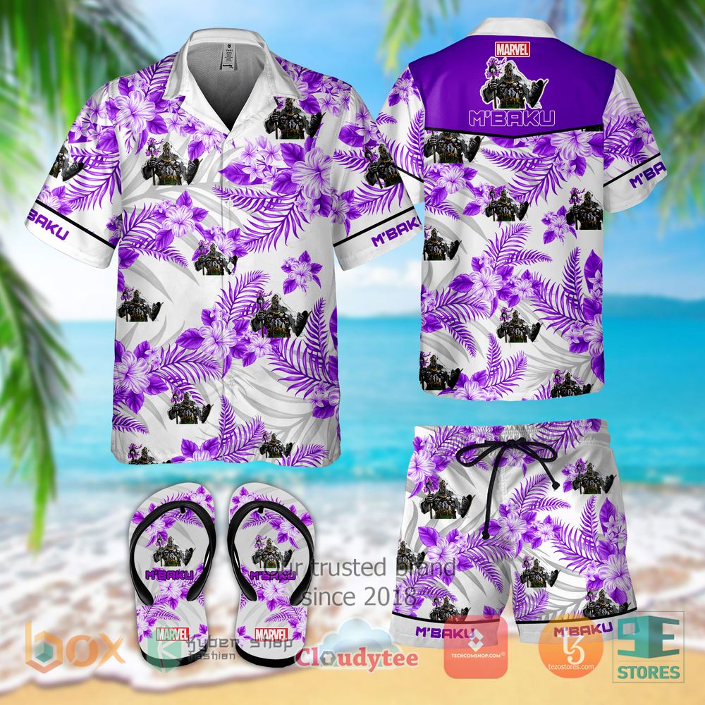 HOT M’Baku Hawaiian Shirt, Shorts 3