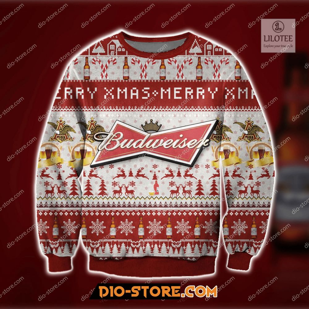 BEST Merry Xmas Budweiser 3D sweater, sweatshirt 3