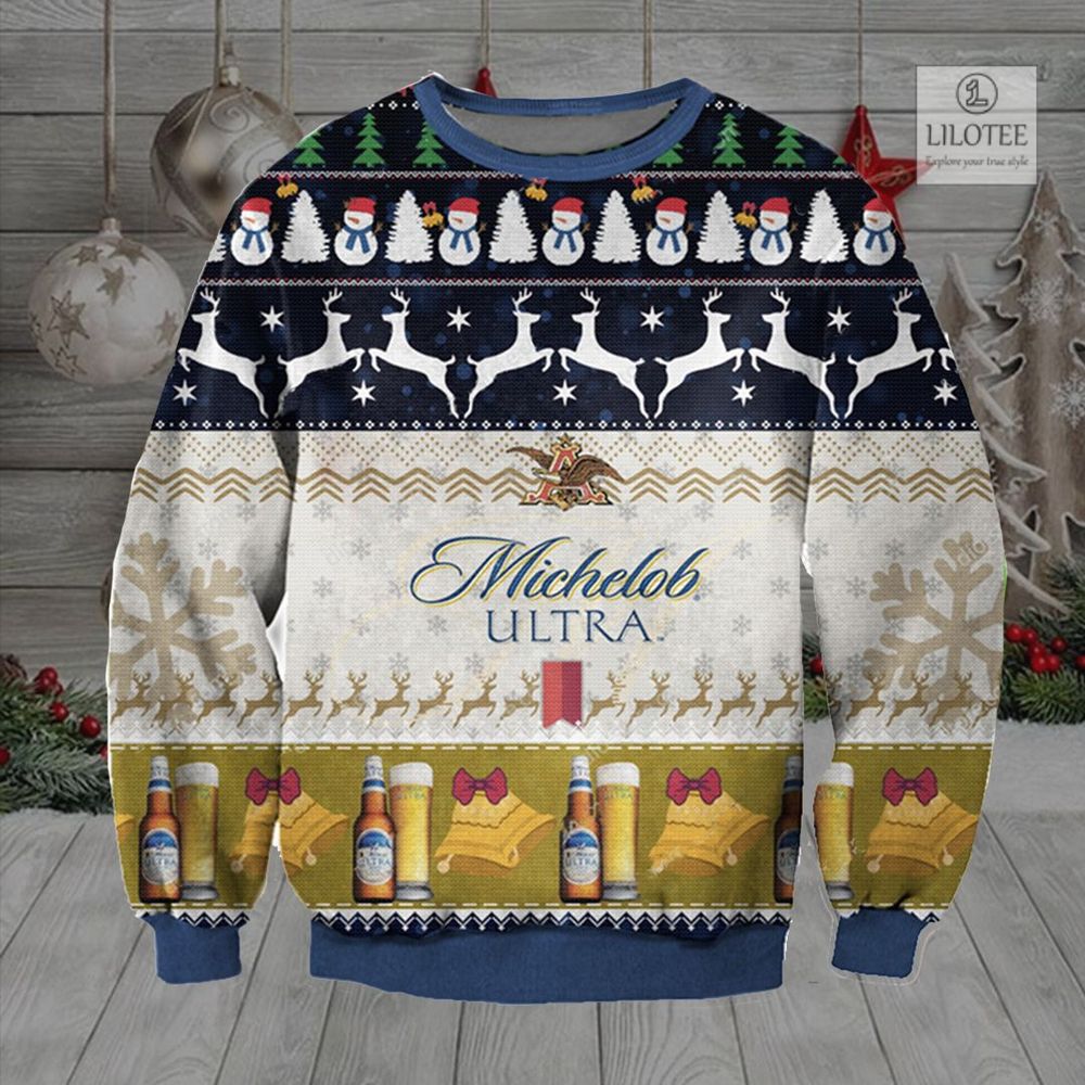 BEST Michelob ULTRA 3D sweater, sweatshirt 3