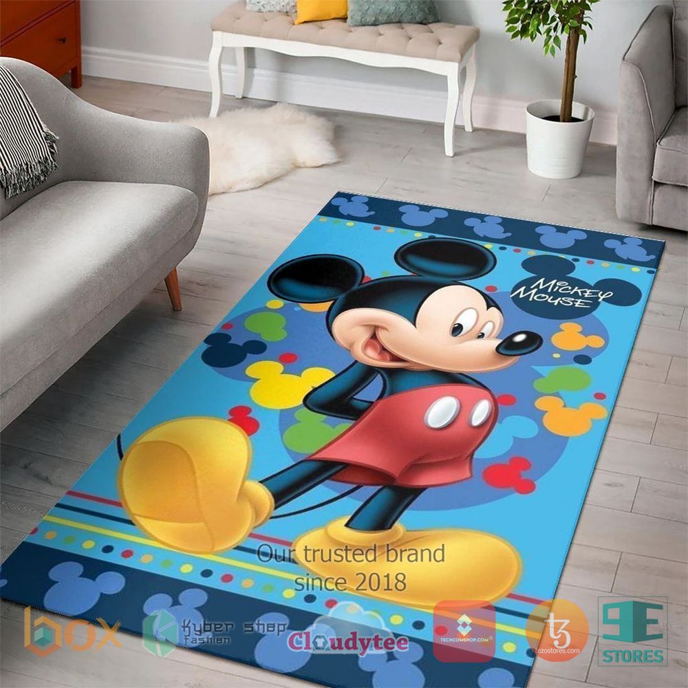HOT Mickey Mouse Funny small face Rug 2