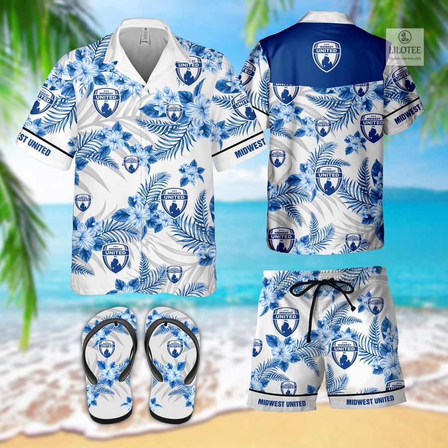 BEST Midwest United FC Hawaiian Shirt and Flip Flop 2