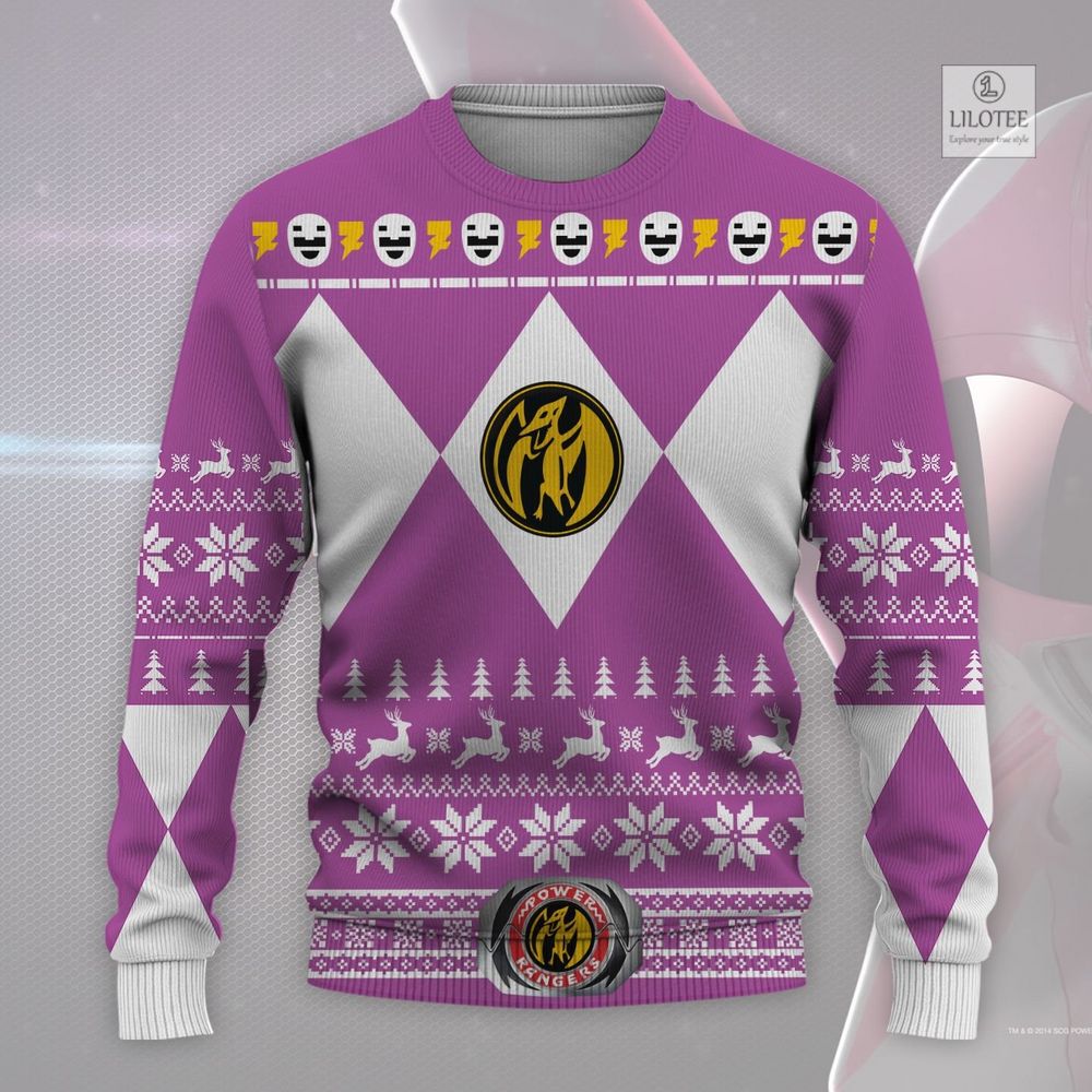 BEST Mighty Morphin Power Rangers Pink Sweater and Sweatshirt 5