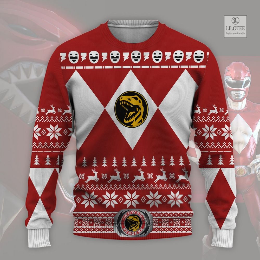 BEST Mighty Morphin Power Rangers Red Sweater and Sweatshirt 2