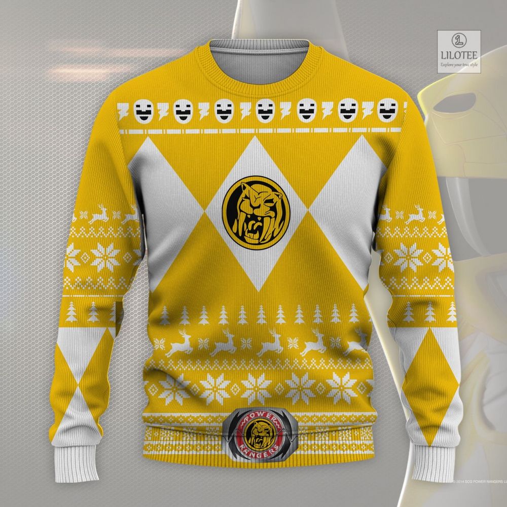 BEST Mighty Morphin Power Rangers Yellow Sweater and Sweatshirt 5