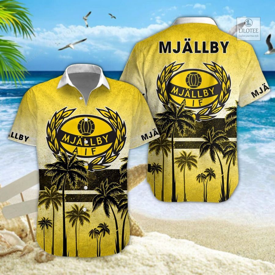 BEST Mjallby Yellow Hawaiian shirt, short 5
