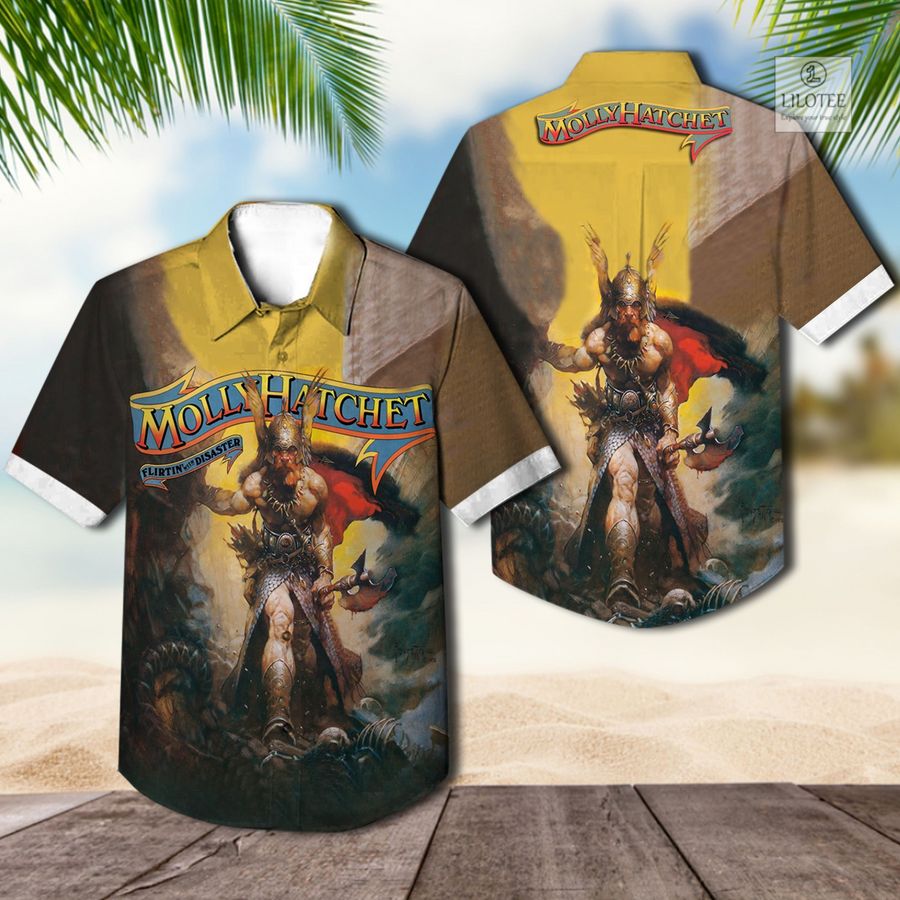 BEST Molly Hatchet Flirtin with Disaster Hawaiian Shirt 3