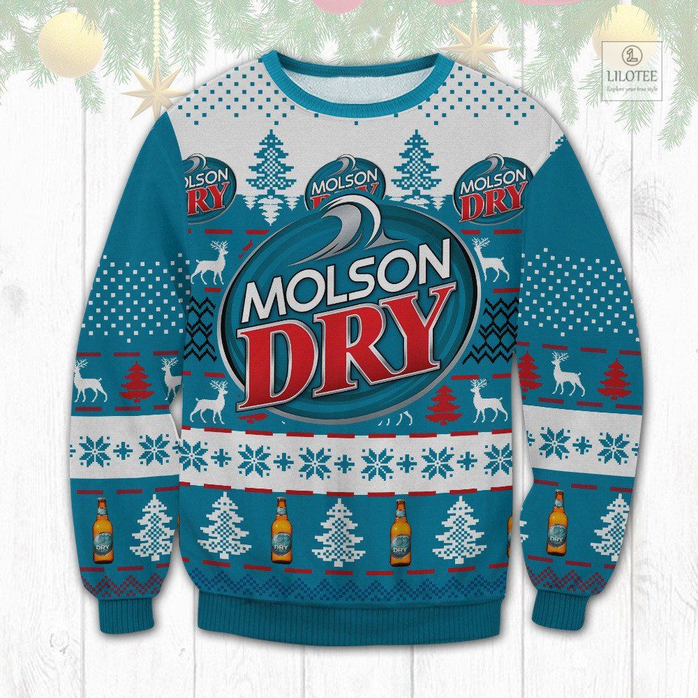 BEST Molson Dry Christmas Sweater and Sweatshirt 2