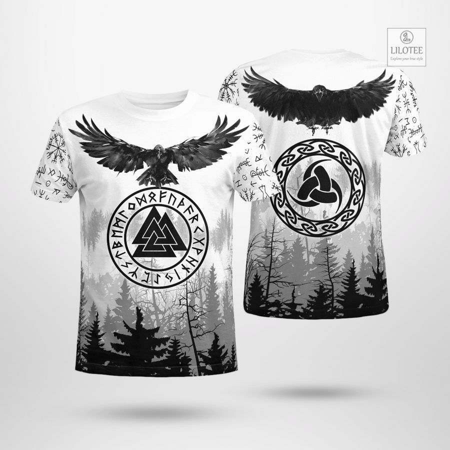 BEST Muninn And Huginn Viking Raven Viking White T-Shirt 7