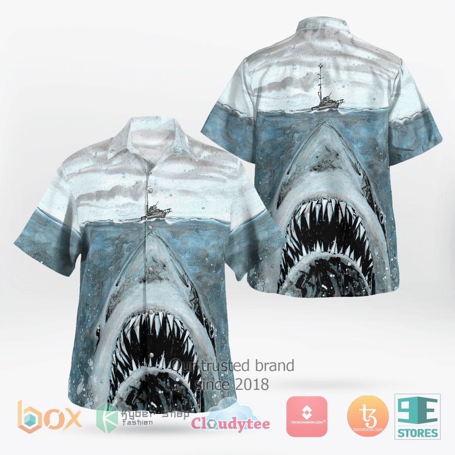 BEST Ocean Shark Jaws 3d illusion Hawaii Shirt 8