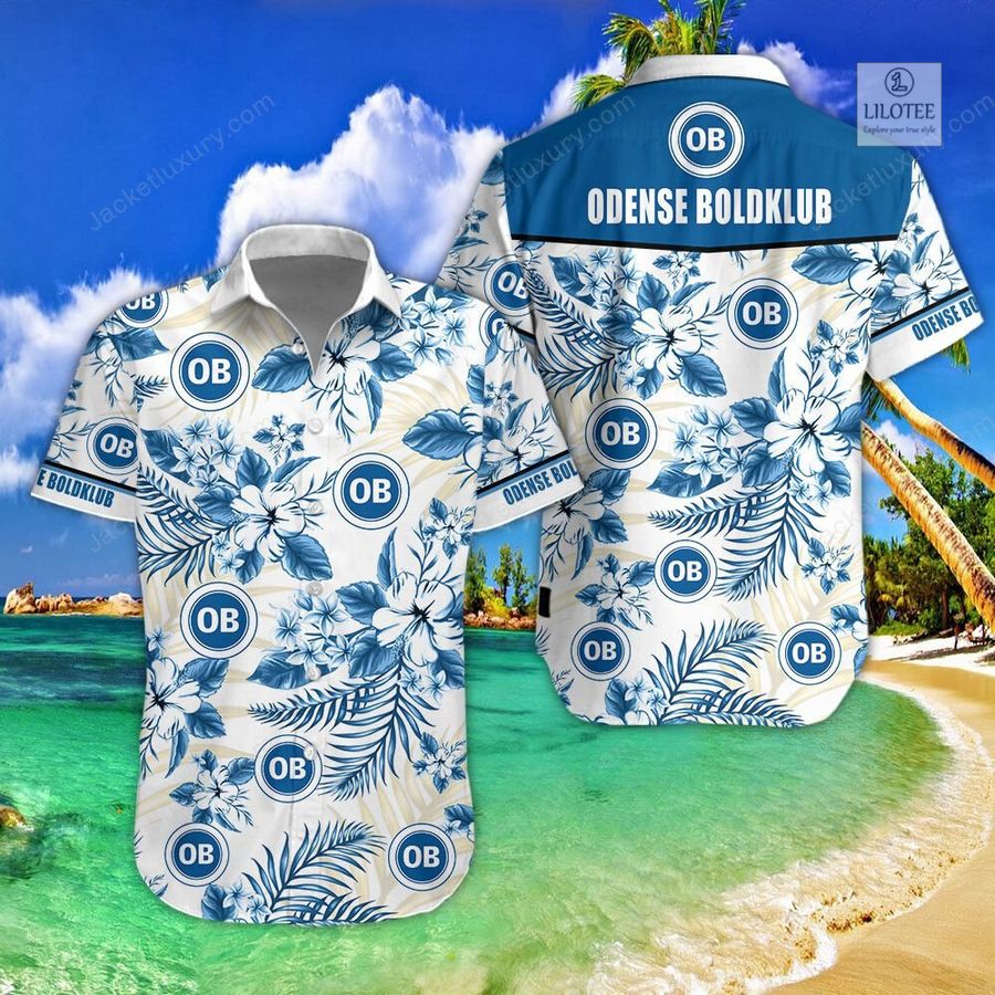 BEST Odense Boldklub Hawaiian Shirt, Shorts 5