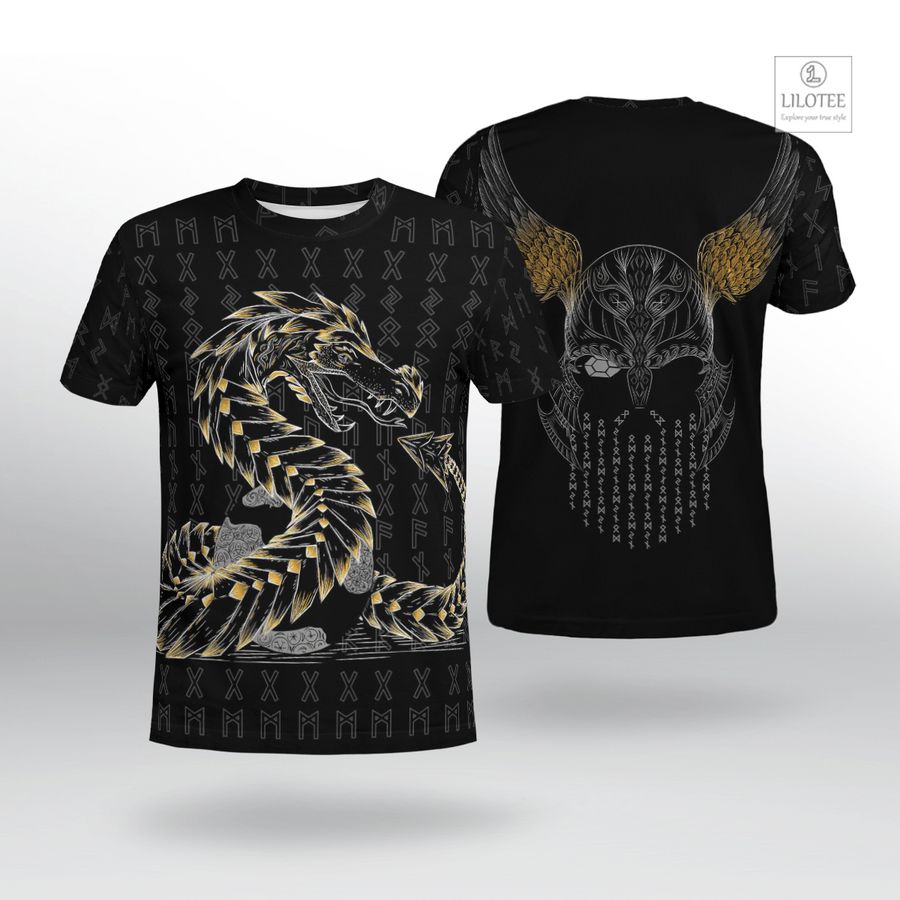 BEST Odin And Jormungandr Viking T-Shirt 6