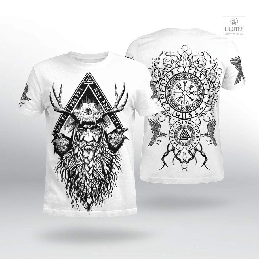 BEST Odin Raven And Yggdrasil Viking T-Shirt 6