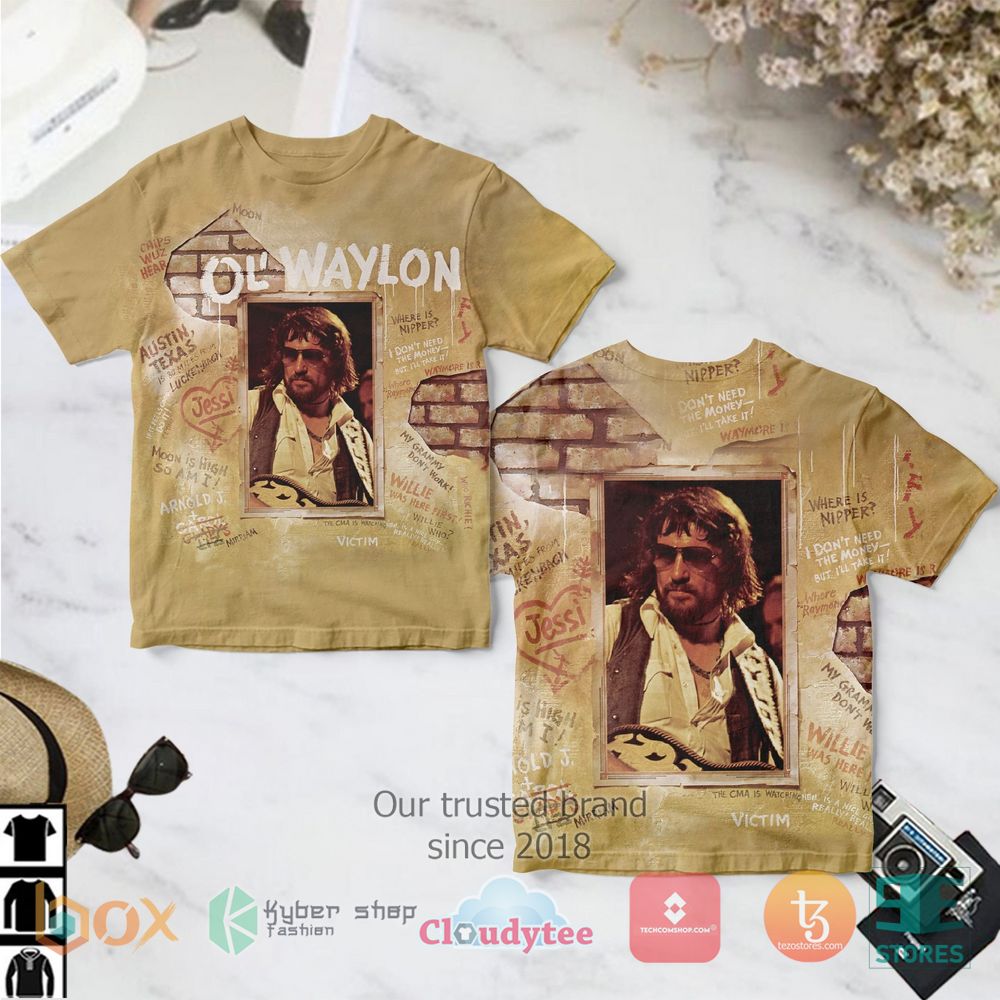 HOT Ol' Waylon Waylon Jennings Album 3D Shirt 2