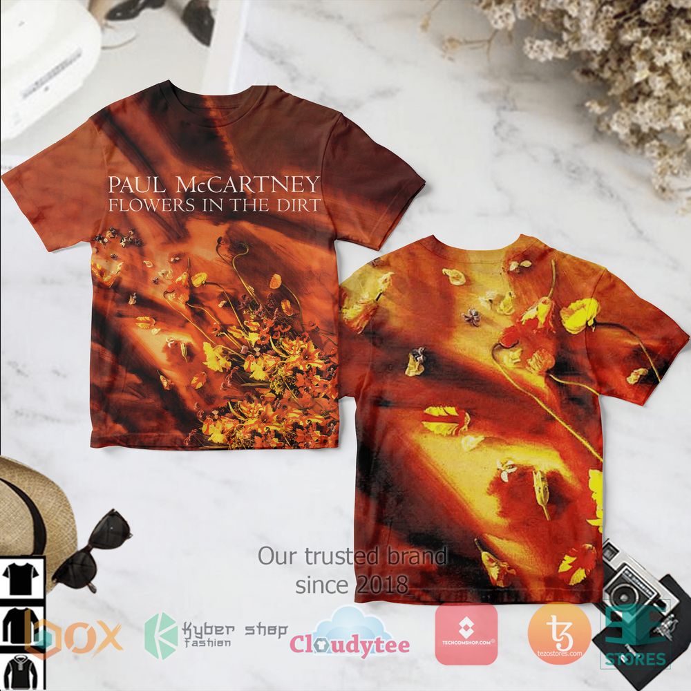 HOT Paul McCartney Flowers in the Dirt 3D T-Shirt 5