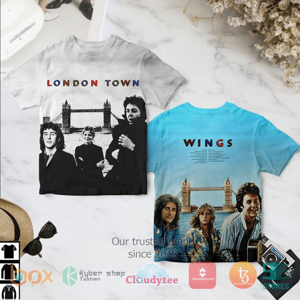 HOT Paul McCartney London Town 3D T-Shirt 1