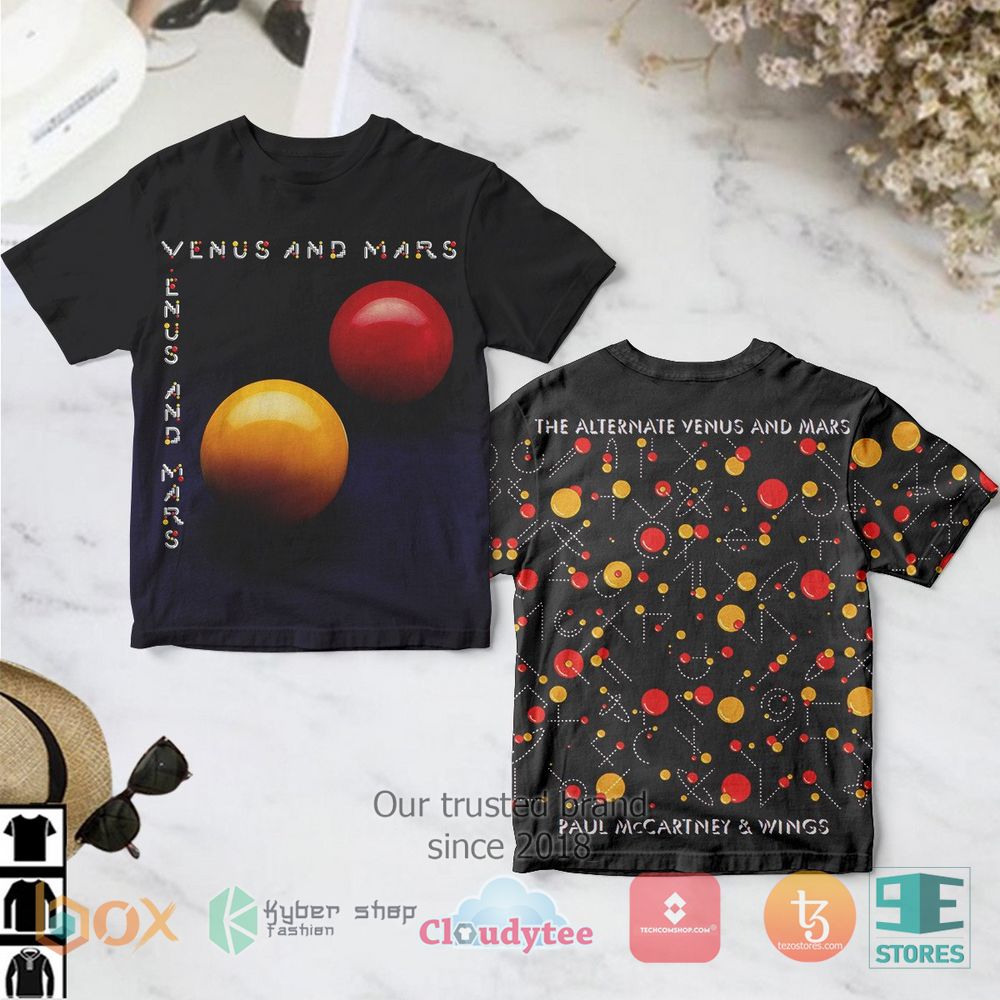 HOT Paul McCartney Venus and Mars 3D T-Shirt 3