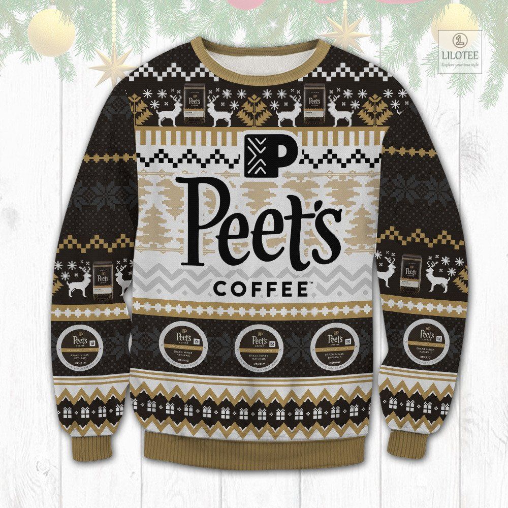 BEST Peet's Coffee Christmas Sweater and Sweatshirt 3