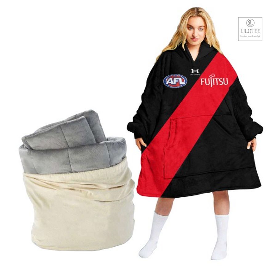 Top cool sherpa hoodie blanket for NRL fans 173