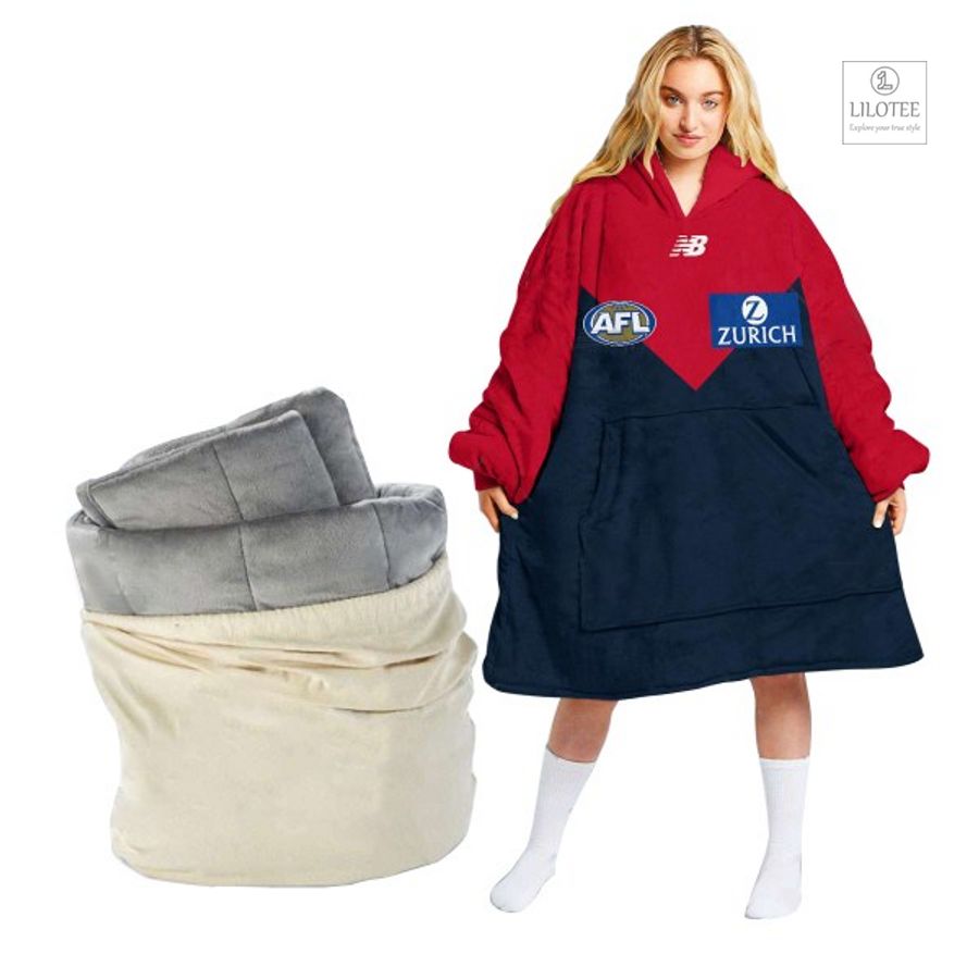 Top cool sherpa hoodie blanket for NRL fans 178
