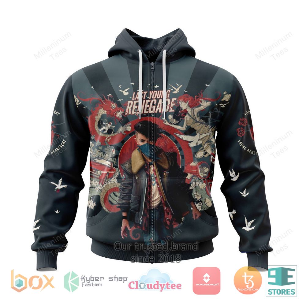 HOT Personalized All Time Low Last Young Renegade Zip Hoodie 5