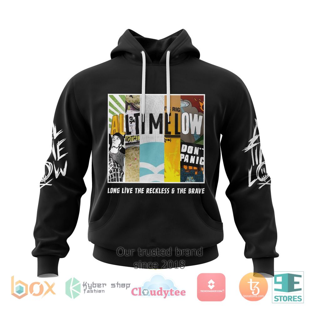 HOT Personalized All Time Low The Reckless and the Brave 3D hoodie 5