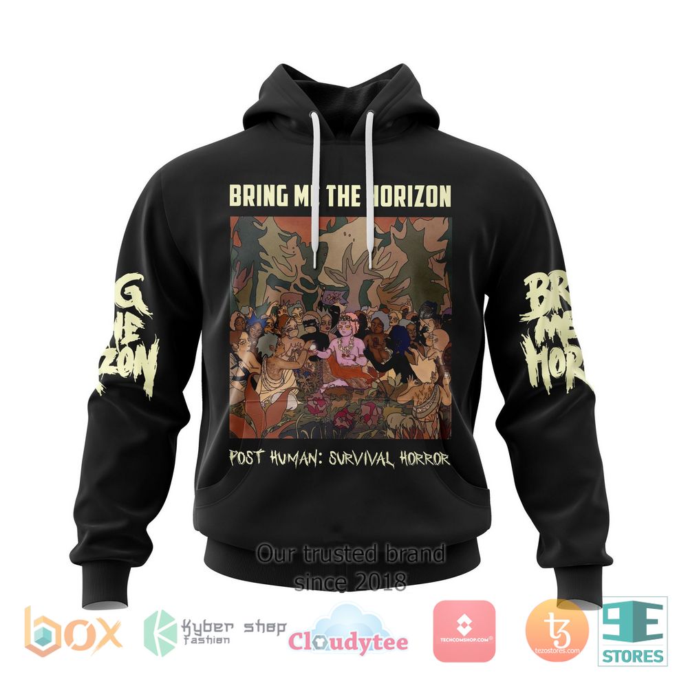 HOT Personalized Bring Me The Horizon Post Human Survival Horror 3D hoodie 4