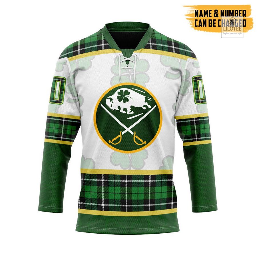 BEST Buffalo Sabres St Patrick Day Custom Hockey Jersey 7