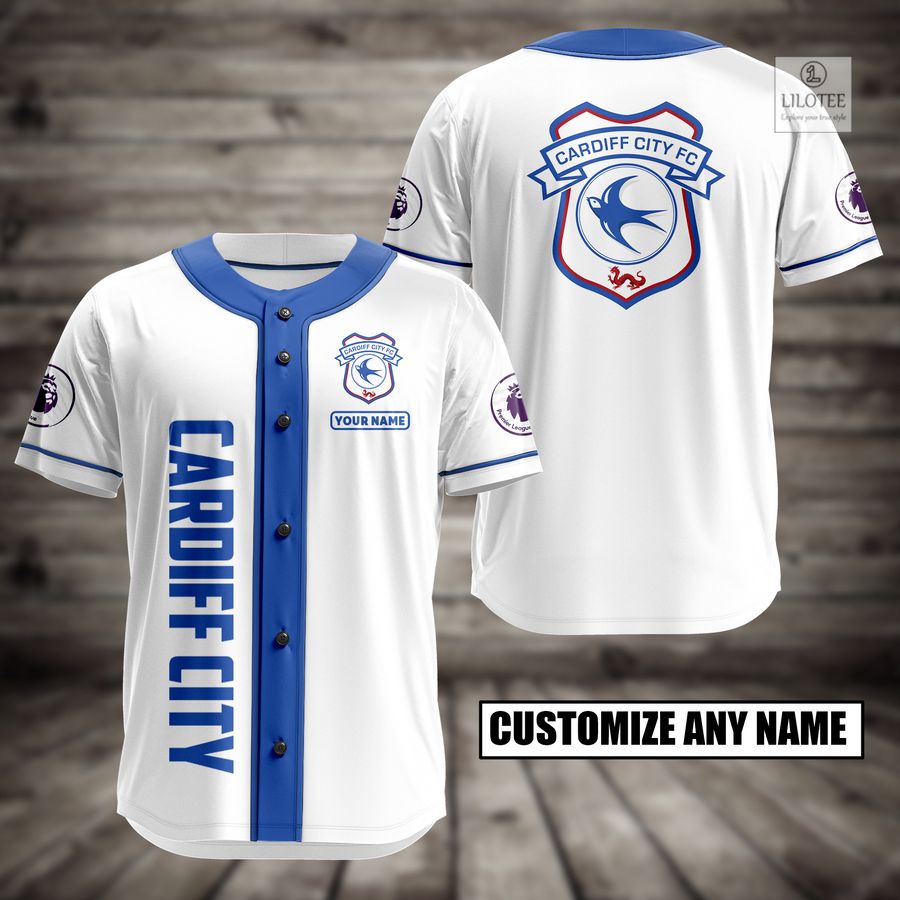 Personalized Cardiff City FC Baseball Jersey 5