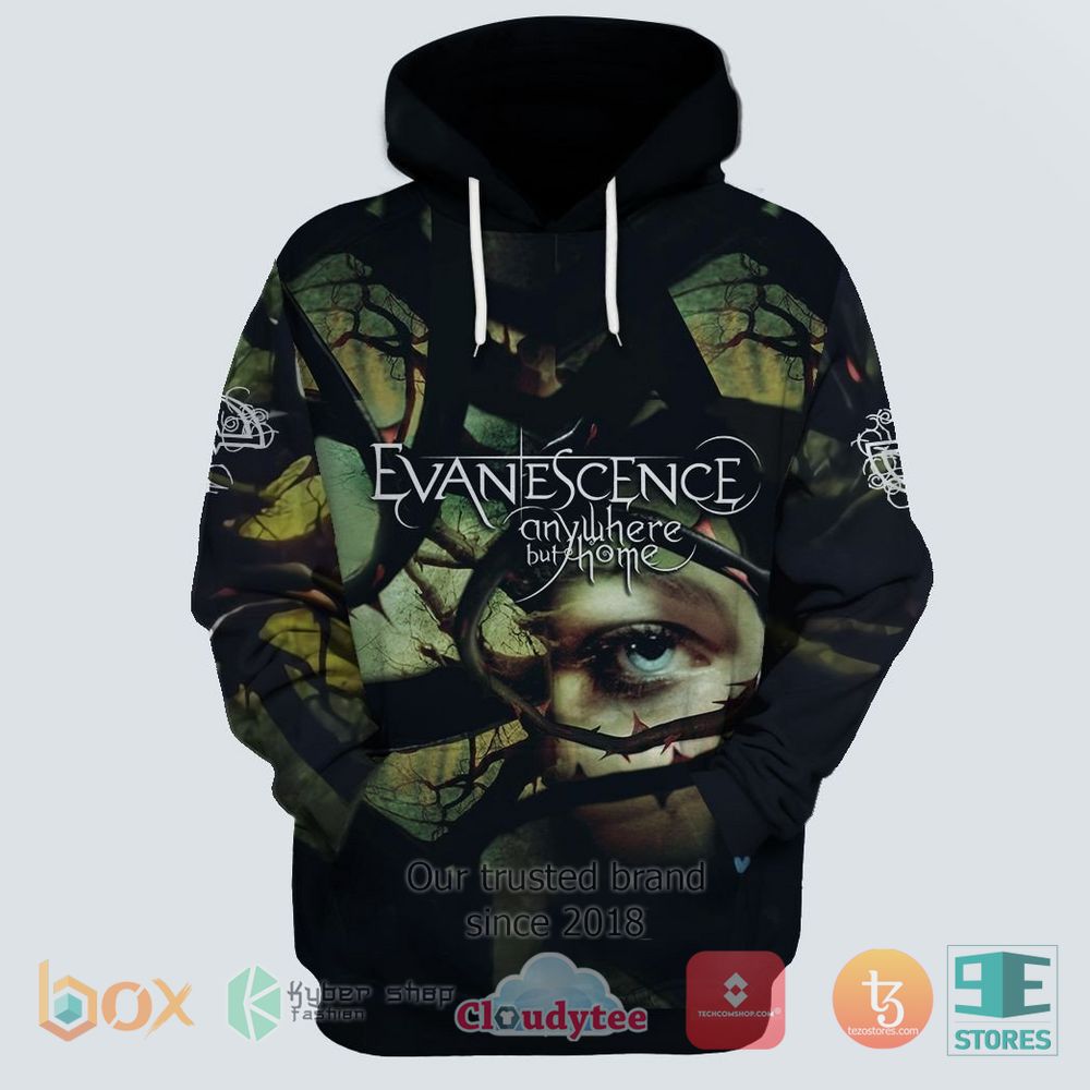 HOT Personalized Evanescence Anywhere but Home 3D hoodie 5