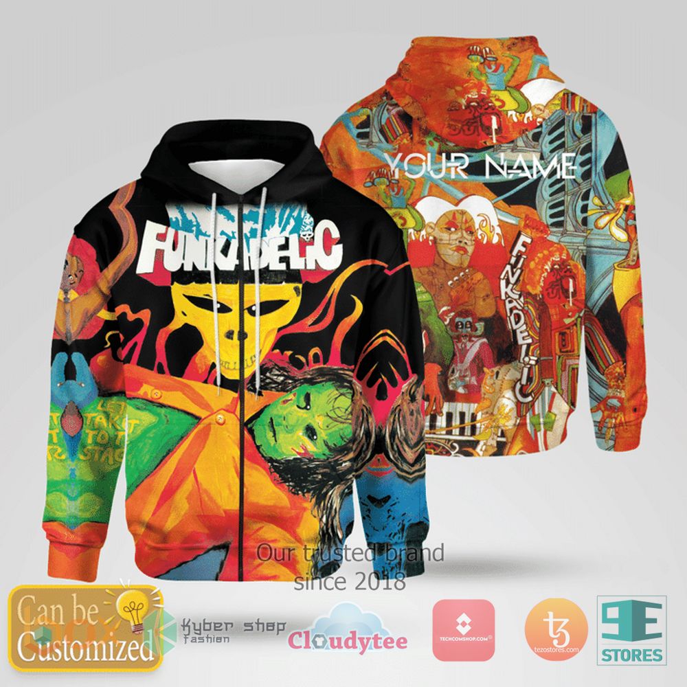 HOT Personalized Funkadelic Let's Take It to the Stage Zip Hoodie 6