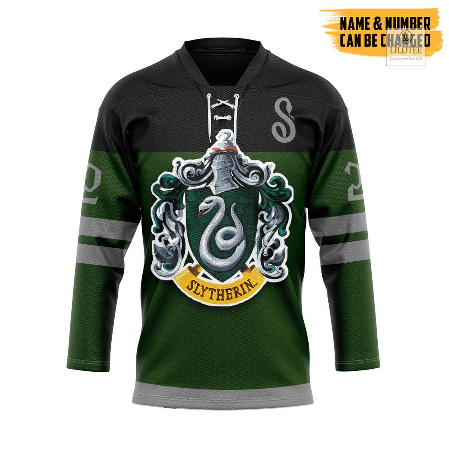 BEST Harry Potter S For Slytherin Custom Hockey Jersey 9