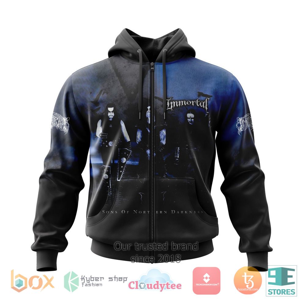HOT Personalized Immortal Sons of Northern Darkness Zip Hoodie 5