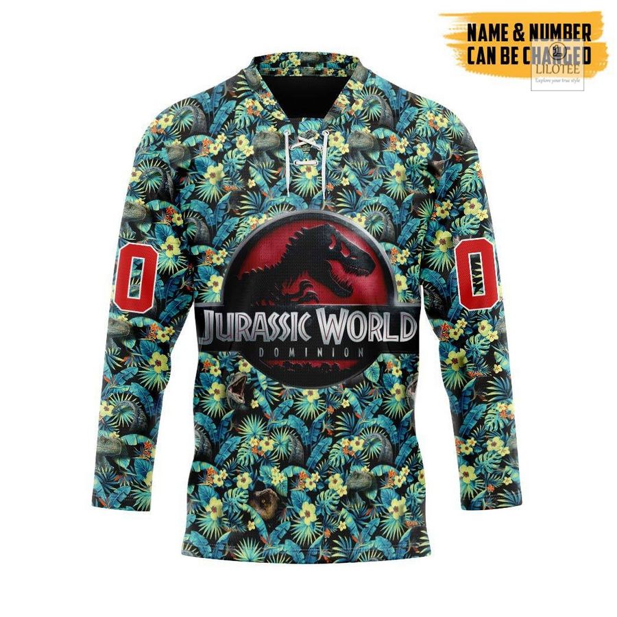 BEST Jurassic World Hawaii Custom Hockey Jersey 9