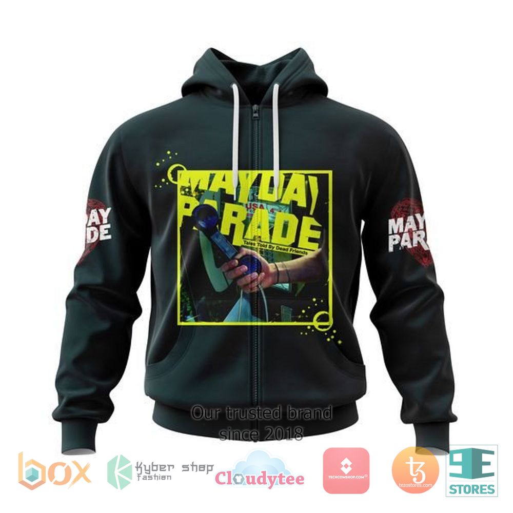 HOT Personalized Mayday Parade Tales Told by Dead Friends Zip Hoodie 4