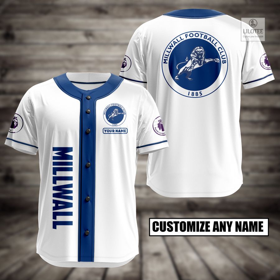 Personalized Millwall Football Club Baseball Jersey 3